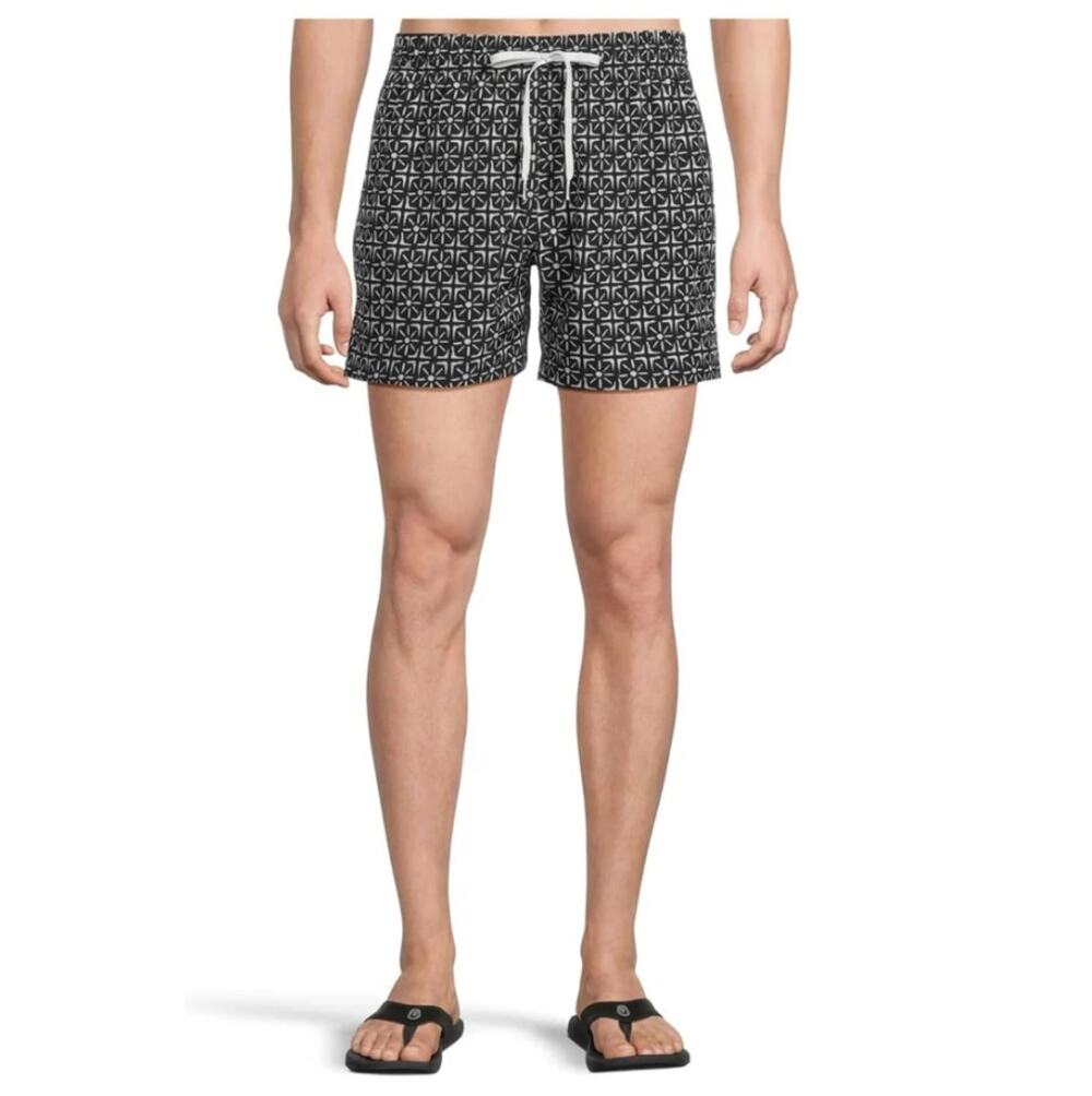 Chubbies The Sundials 4" Swim Trunk Shorts W/ Liner Black Size S